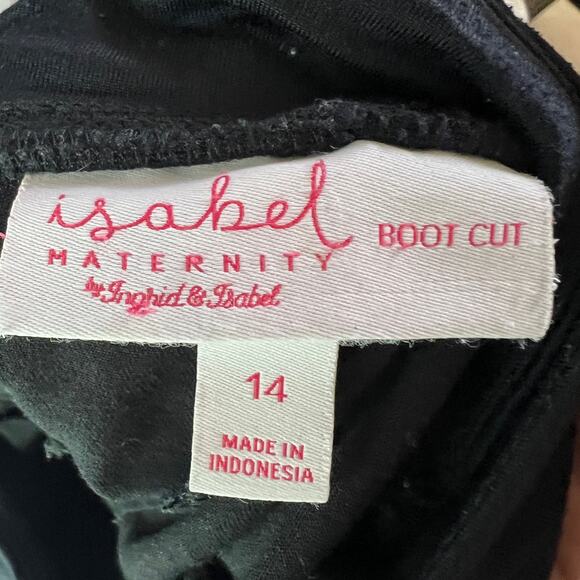 Target Isabel Maternity by Isabel & Ingrid Size 14 BLACK Bootcut Maternity Pants - Picture 10 of 11
